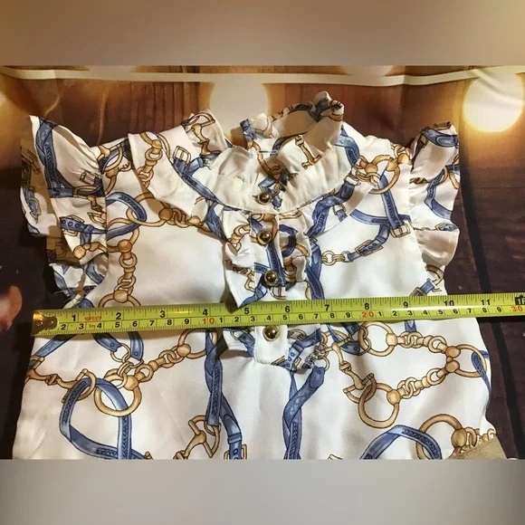 Janie and jack girl ivory bridle bit the unbridled style dress size 4 - Picture 5 of 5